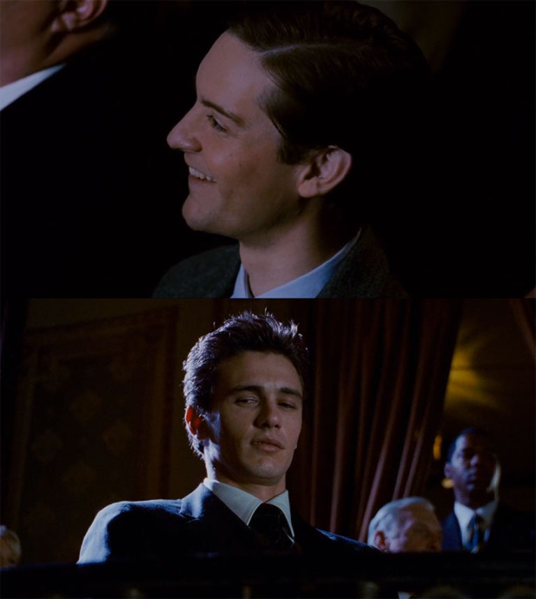 James Franco Staring at Tobey Maguire