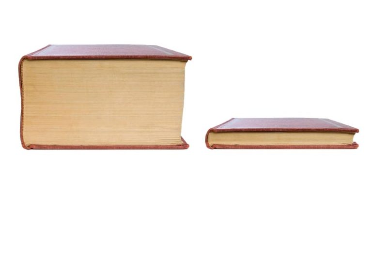 Thick Book vs Thin Book