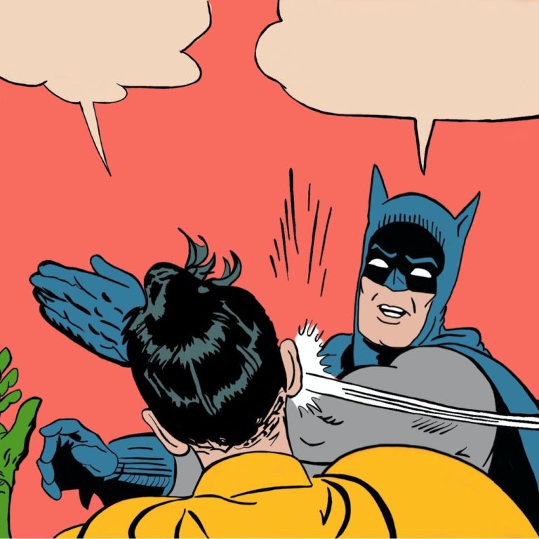 batman slapping robbin comic meme template