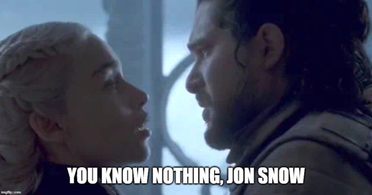 you know nothing daenerys john snow meme template