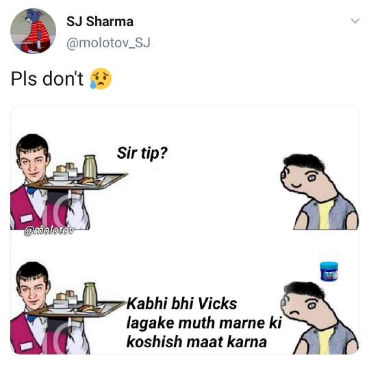 adult Hindi meme vicks laga ke muthi mat marna