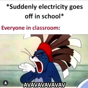 Tom yelling school life meme