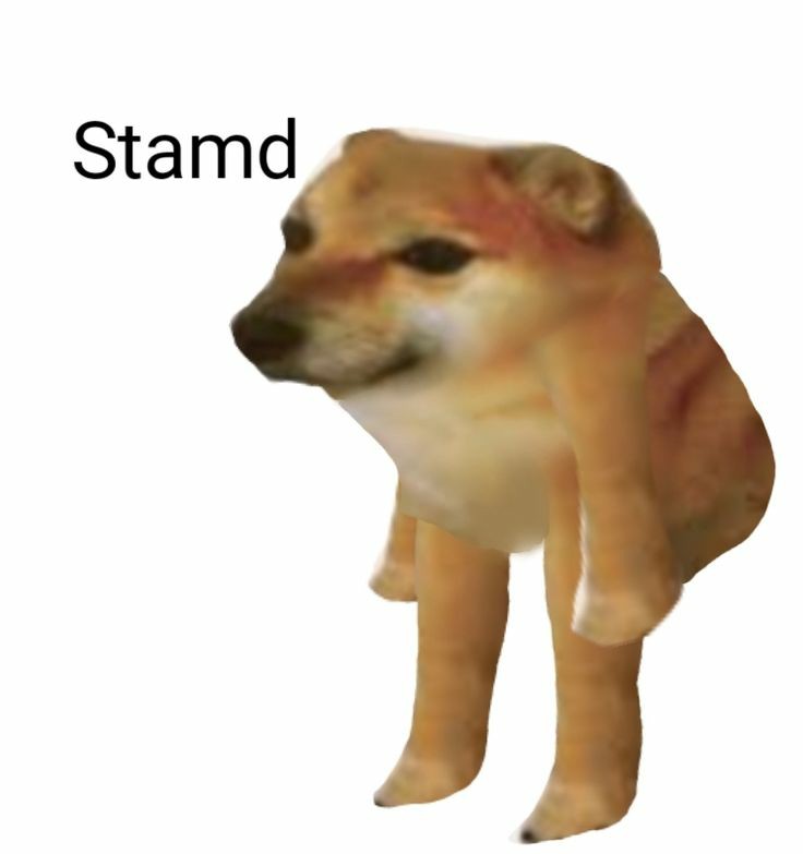 standing cheems meme template