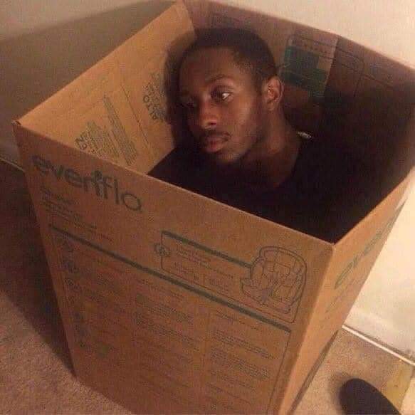 lonely guy in the box meme template